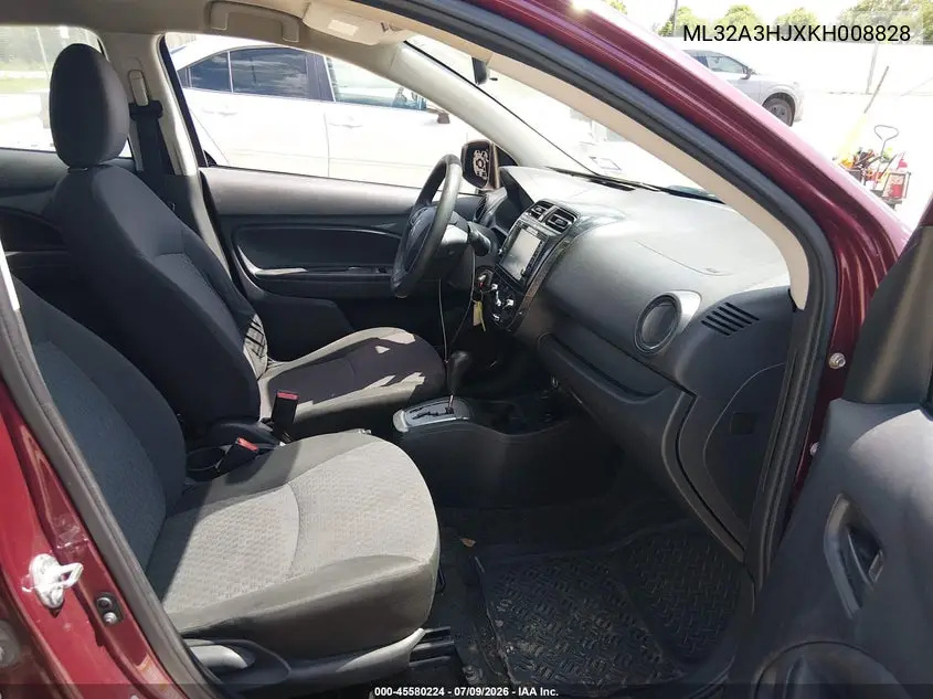 2019 Mitsubishi Mirage Es VIN: ML32A3HJXKH008828 Lot: 45580224