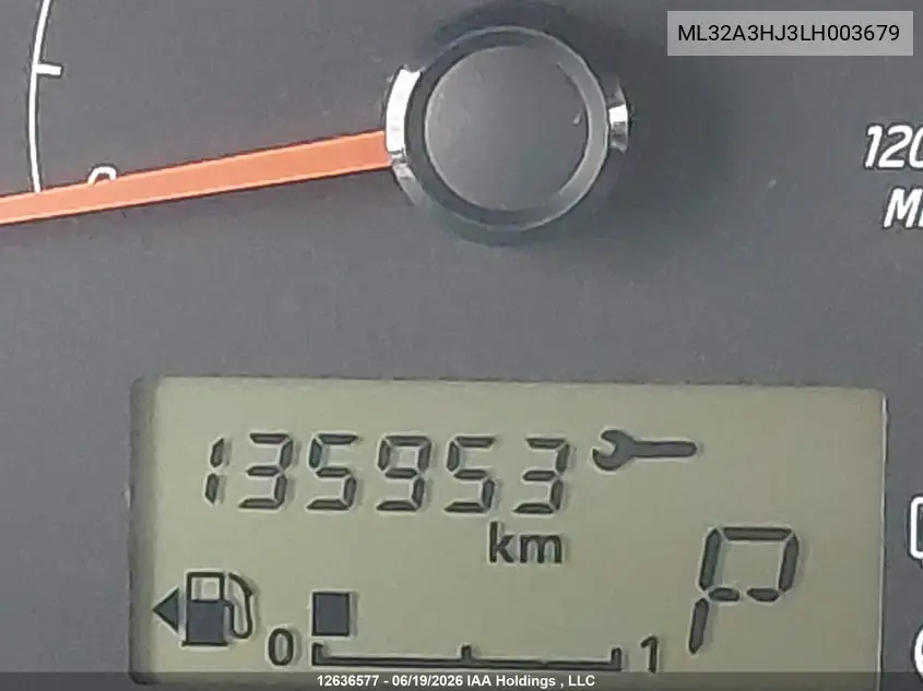 2020 Mitsubishi Mirage Es/Se VIN: ML32A3HJ3LH003679 Lot: 12636577