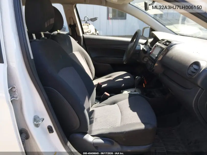 2020 Mitsubishi Mirage Es VIN: ML32A3HJ7LH006150 Lot: 45406649