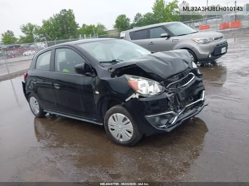 2020 Mitsubishi Mirage Es/Se VIN: ML32A3HJ8LH010143 Lot: 45457798