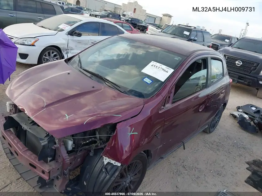2020 Mitsubishi Mirage Gt/Le VIN: ML32A5HJ4LH009731 Lot: 45537966