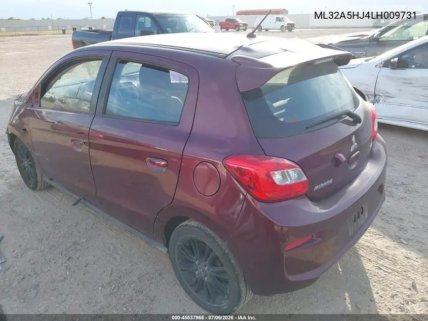2020 Mitsubishi Mirage Gt/Le VIN: ML32A5HJ4LH009731 Lot: 45537966