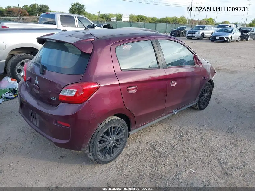 2020 Mitsubishi Mirage Gt/Le VIN: ML32A5HJ4LH009731 Lot: 45537966