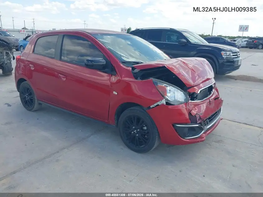 2020 Mitsubishi Mirage Gt/Le VIN: ML32A5HJ0LH009385 Lot: 45551306