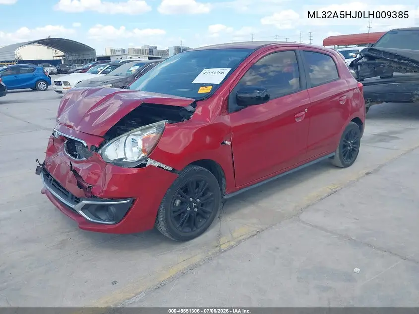 2020 Mitsubishi Mirage Gt/Le VIN: ML32A5HJ0LH009385 Lot: 45551306