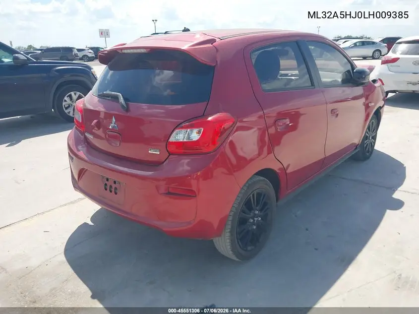2020 Mitsubishi Mirage Gt/Le VIN: ML32A5HJ0LH009385 Lot: 45551306