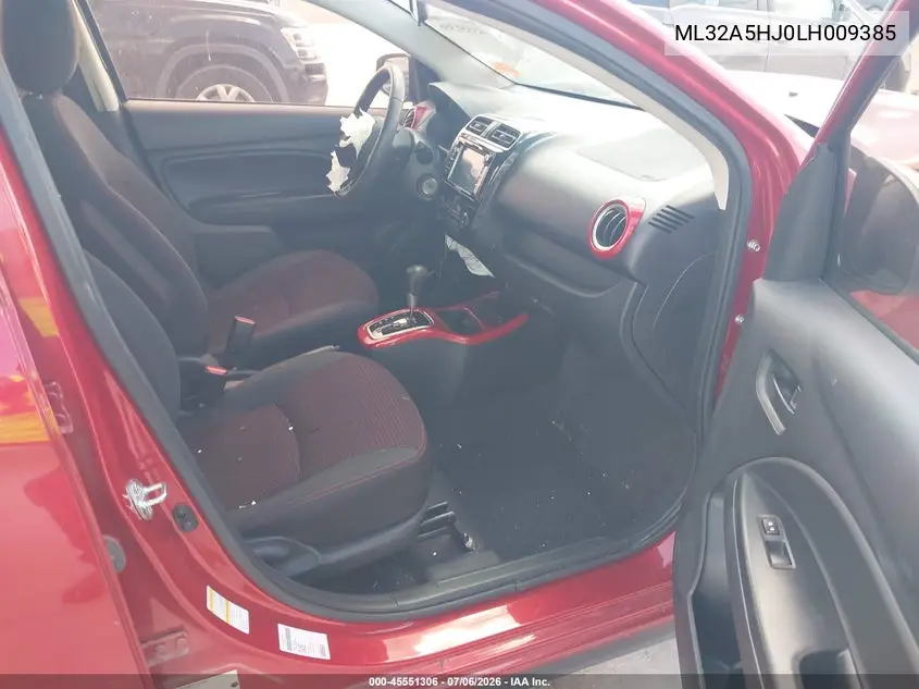 2020 Mitsubishi Mirage Gt/Le VIN: ML32A5HJ0LH009385 Lot: 45551306