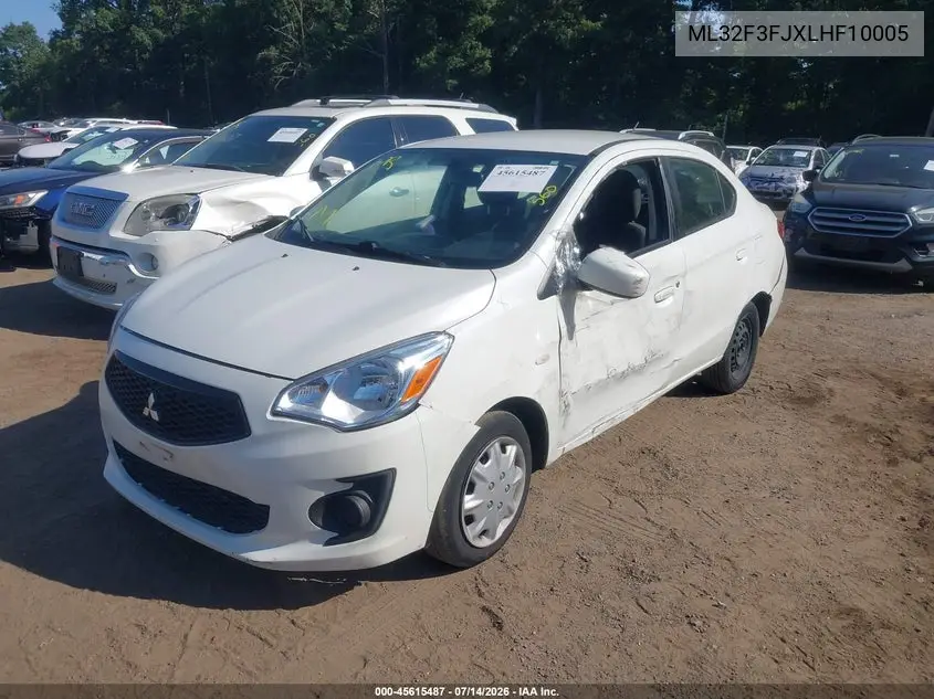 2020 Mitsubishi Mirage G4 Es VIN: ML32F3FJXLHF10005 Lot: 45615487
