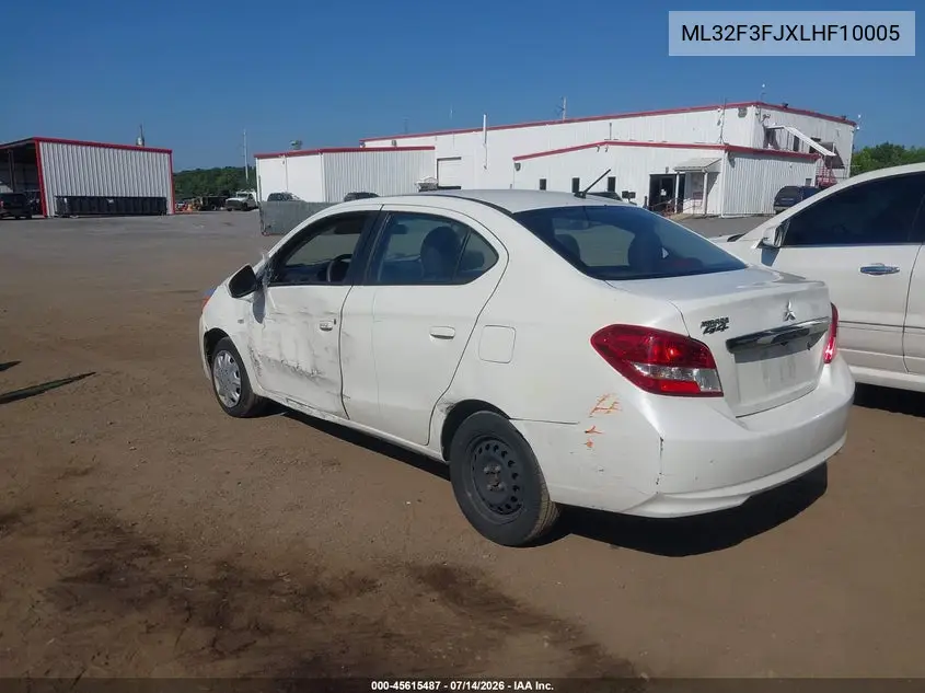 2020 Mitsubishi Mirage G4 Es VIN: ML32F3FJXLHF10005 Lot: 45615487