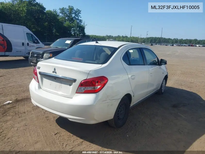 2020 Mitsubishi Mirage G4 Es VIN: ML32F3FJXLHF10005 Lot: 45615487