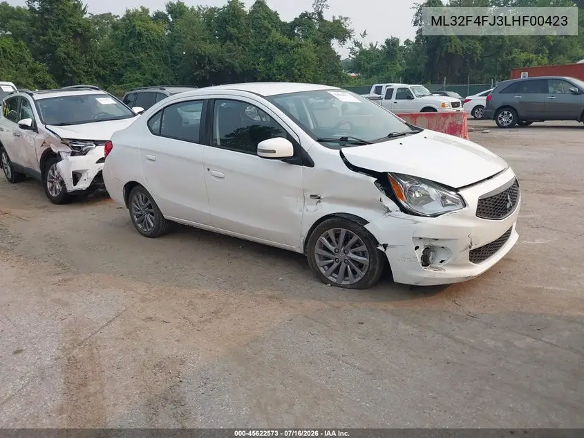 2020 Mitsubishi Mirage G4 Se VIN: ML32F4FJ3LHF00423 Lot: 45622573