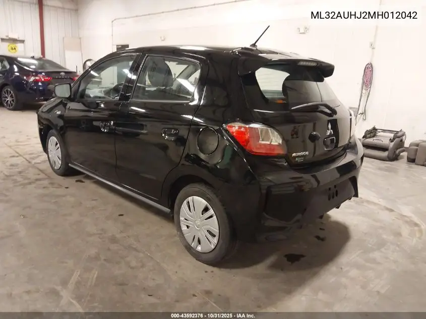 ML32AUHJ2MH012042 2021 Mitsubishi Mirage Carbonite Edition/Es/Le