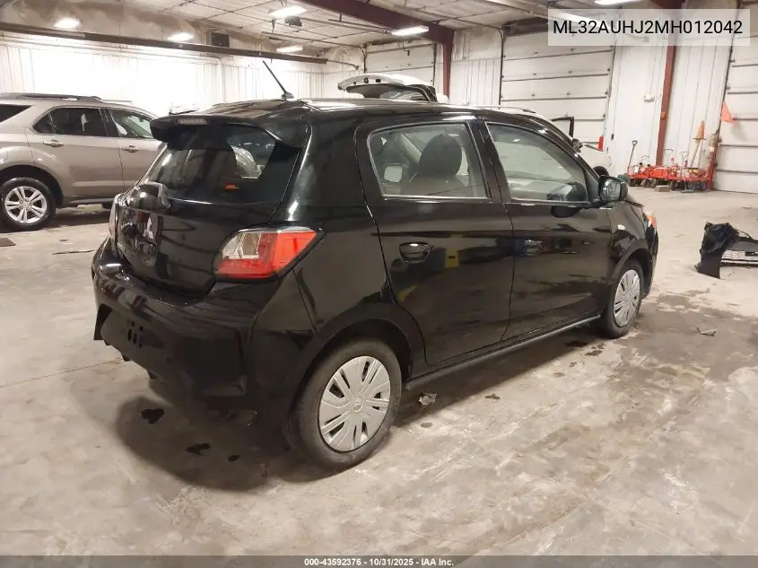 ML32AUHJ2MH012042 2021 Mitsubishi Mirage Carbonite Edition/Es/Le