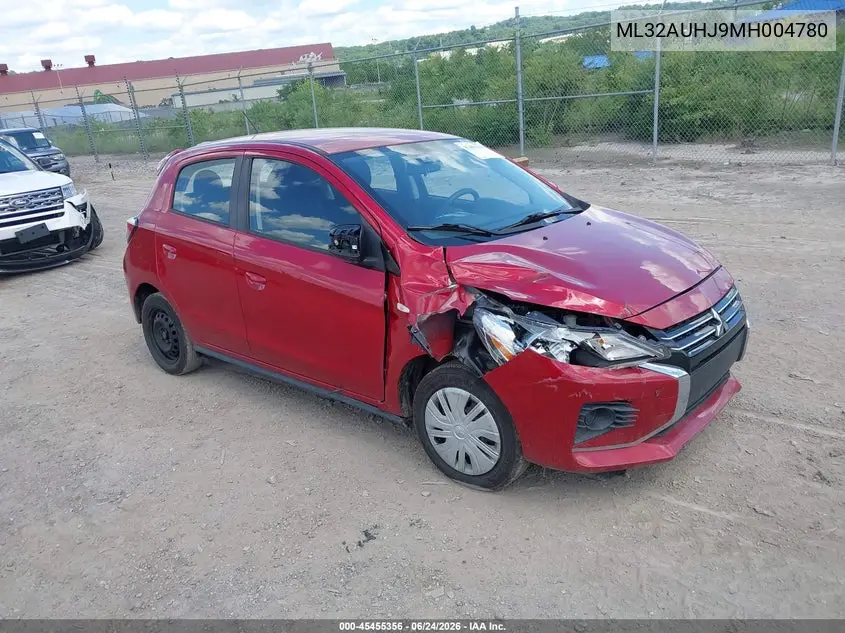2021 Mitsubishi Mirage Carbonite Edition/Es/Le VIN: ML32AUHJ9MH004780 Lot: 45455356