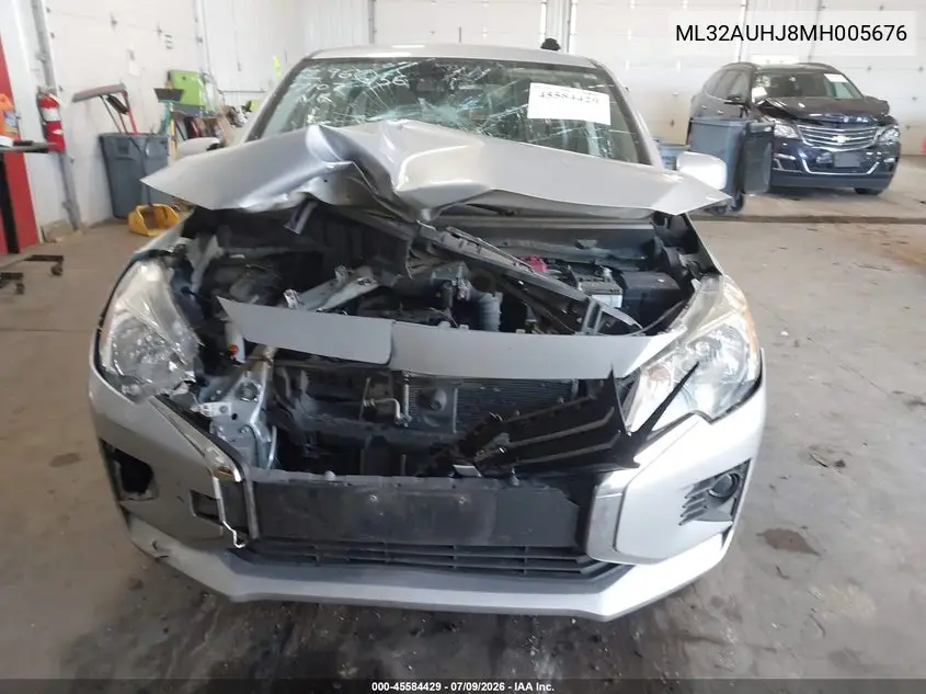 2021 Mitsubishi Mirage Carbonite Edition/Es/Le VIN: ML32AUHJ8MH005676 Lot: 45584429