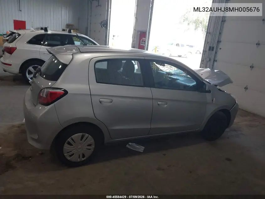 2021 Mitsubishi Mirage Carbonite Edition/Es/Le VIN: ML32AUHJ8MH005676 Lot: 45584429