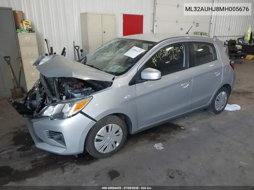 2021 Mitsubishi Mirage Carbonite Edition/Es/Le VIN: ML32AUHJ8MH005676 Lot: 45584429