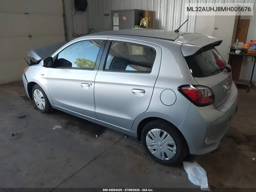 2021 Mitsubishi Mirage Carbonite Edition/Es/Le VIN: ML32AUHJ8MH005676 Lot: 45584429