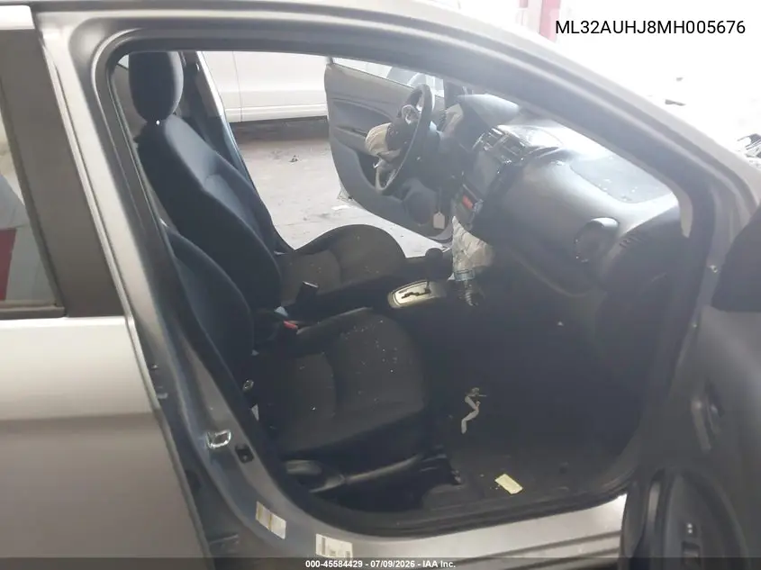 2021 Mitsubishi Mirage Carbonite Edition/Es/Le VIN: ML32AUHJ8MH005676 Lot: 45584429