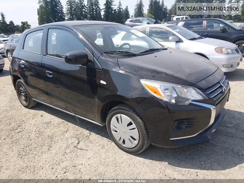2021 Mitsubishi Mirage Carbonite Edition/Es/Le VIN: ML32AUHJ1MH012906 Lot: 45644476