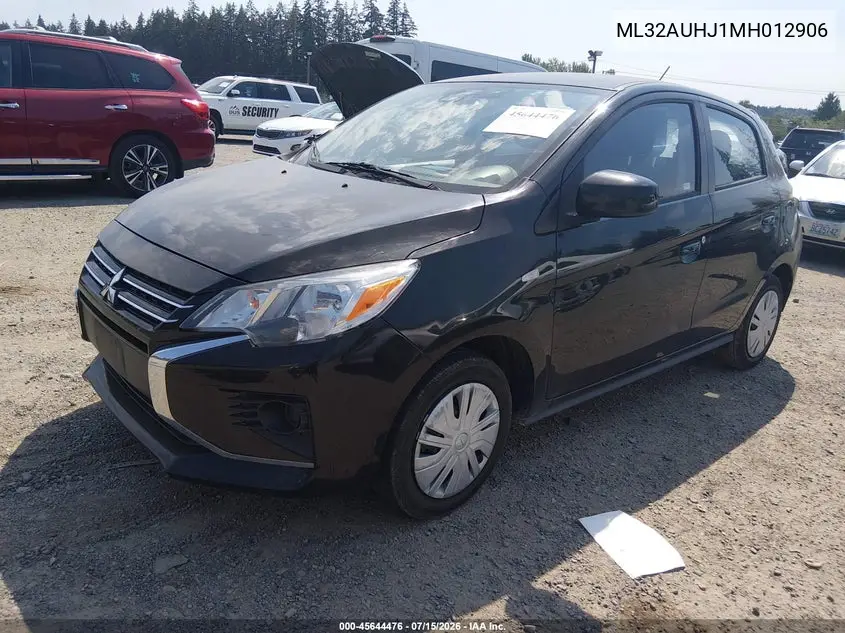 2021 Mitsubishi Mirage Carbonite Edition/Es/Le VIN: ML32AUHJ1MH012906 Lot: 45644476