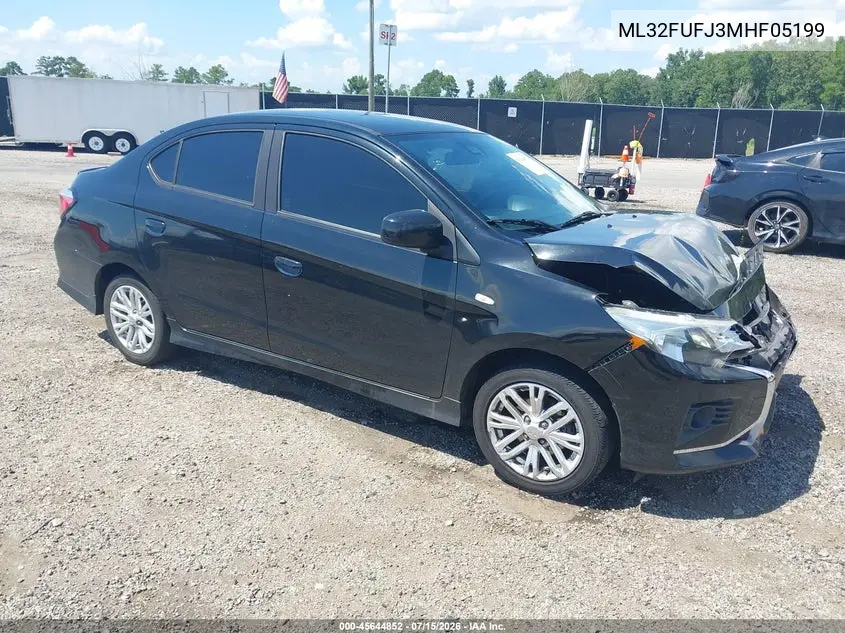 2021 Mitsubishi Mirage G4 Carbonite Edition/Es/Le VIN: ML32FUFJ3MHF05199 Lot: 45644852