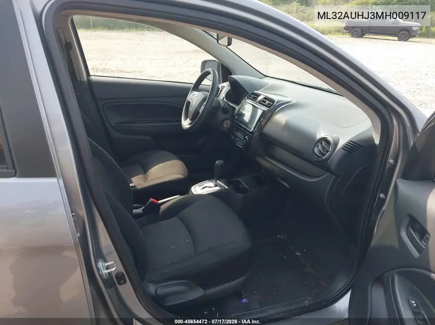 2021 Mitsubishi Mirage Carbonite Edition/Es/Le VIN: ML32AUHJ3MH009117 Lot: 45654472