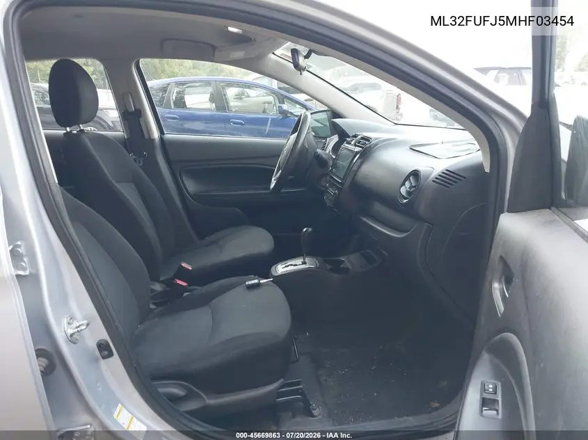2021 Mitsubishi Mirage G4 Carbonite Edition/Es/Le VIN: ML32FUFJ5MHF03454 Lot: 45669863