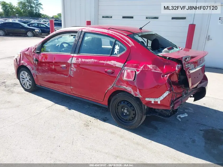 2022 Mitsubishi Mirage G4 Se VIN: ML32FVFJ8NHF07120 Lot: 45419107