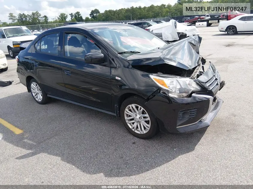 2022 Mitsubishi Mirage G4 Black Edition/Es/Le VIN: ML32FUFJ1NHF08247 Lot: 45623819