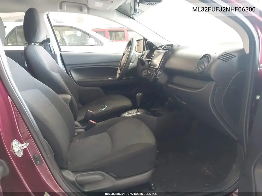 2022 Mitsubishi Mirage G4 Es VIN: ML32FUFJ2NHF06300 Lot: 45688251