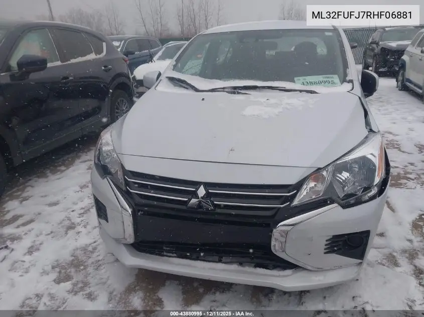 ML32FUFJ7RHF06881 2024 Mitsubishi Mirage G4 Es