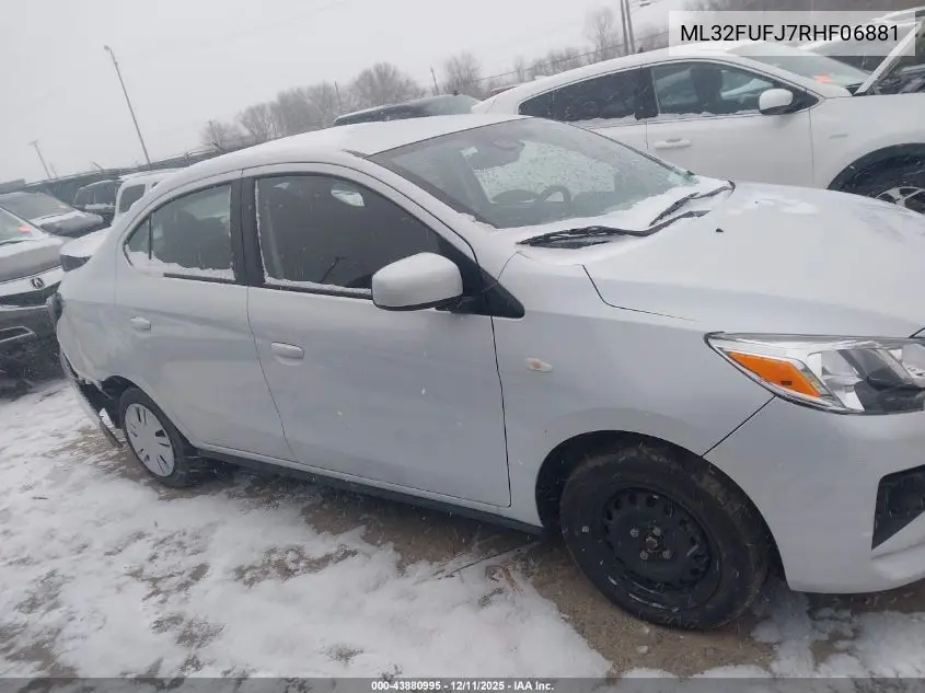 ML32FUFJ7RHF06881 2024 Mitsubishi Mirage G4 Es