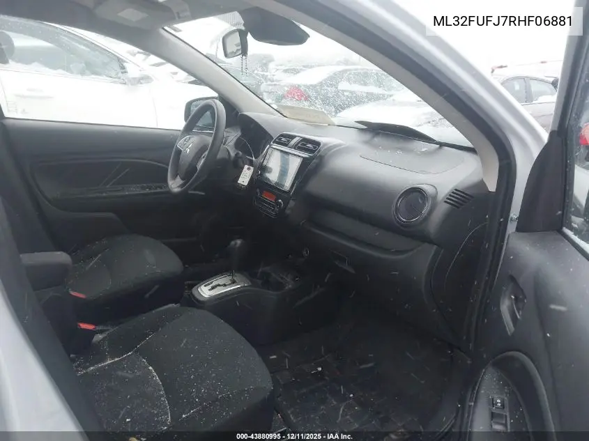 ML32FUFJ7RHF06881 2024 Mitsubishi Mirage G4 Es