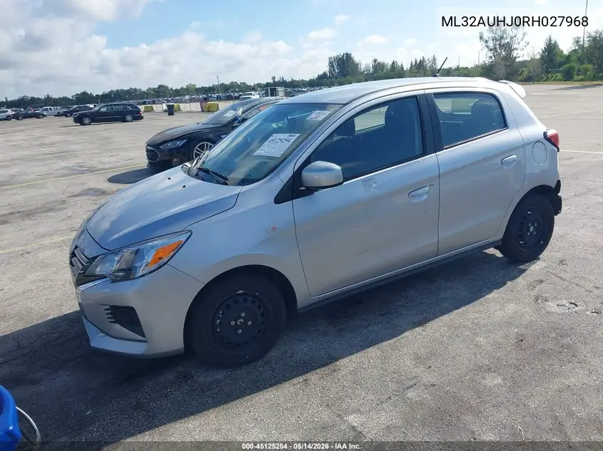 ML32AUHJ0RH027968 2024 Mitsubishi Mirage Es/Le