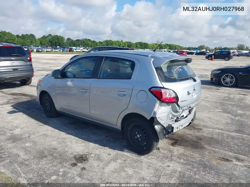 ML32AUHJ0RH027968 2024 Mitsubishi Mirage Es/Le