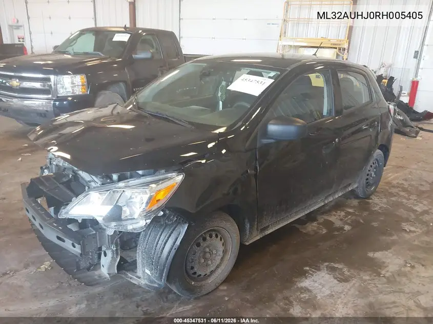 2024 Mitsubishi Mirage Es VIN: ML32AUHJ0RH005405 Lot: 45347531