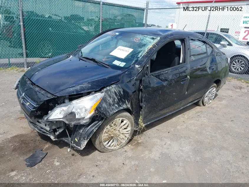 2024 Mitsubishi Mirage G4 Le VIN: ML32FUFJ2RHF10062 Lot: 45450713