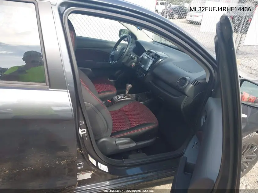 2024 Mitsubishi Mirage G4 Black Edition/Es/Le VIN: ML32FUFJ4RHF14436 Lot: 45454007