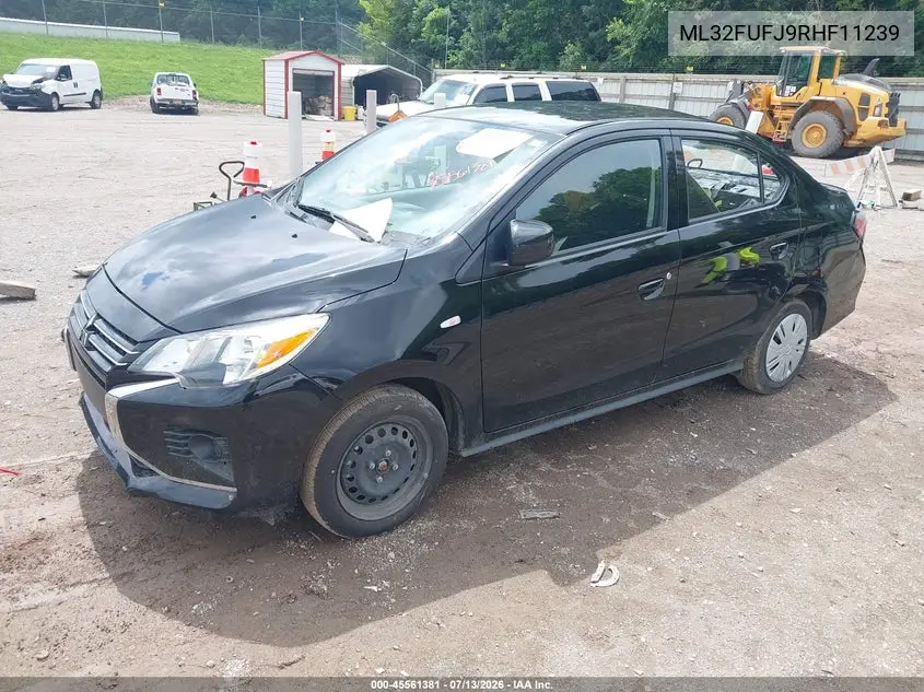 2024 Mitsubishi Mirage G4 Black Edition/Es/Le VIN: ML32FUFJ9RHF11239 Lot: 45561381