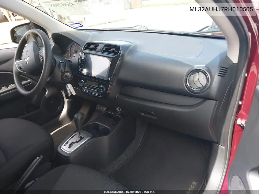 2024 Mitsubishi Mirage Es/Le VIN: ML32AUHJ7RH010505 Lot: 45562985