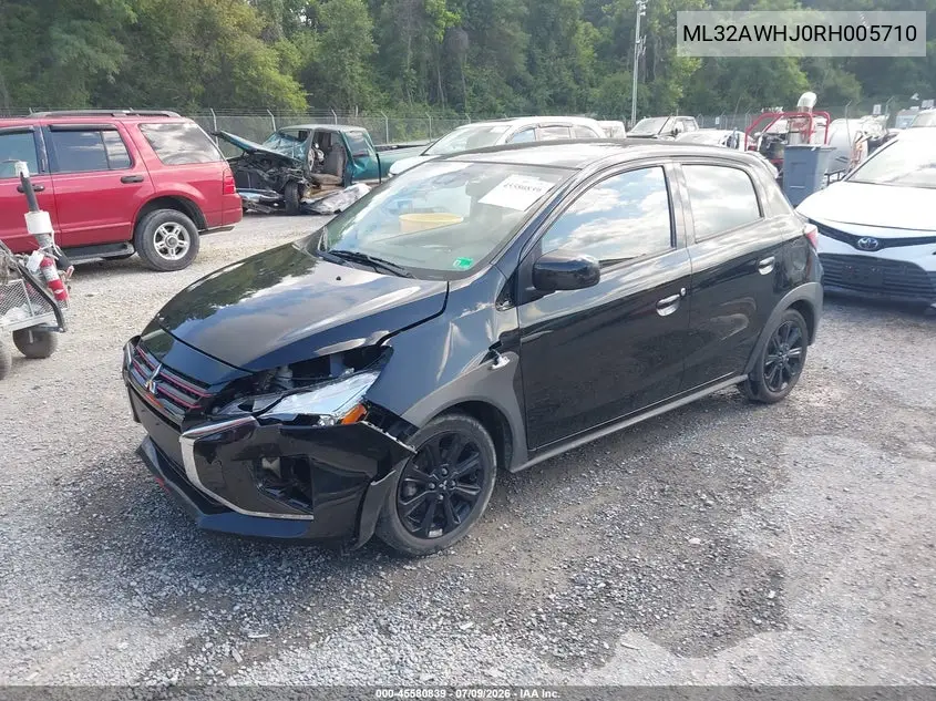2024 Mitsubishi Mirage Black Edition VIN: ML32AWHJ0RH005710 Lot: 45580839