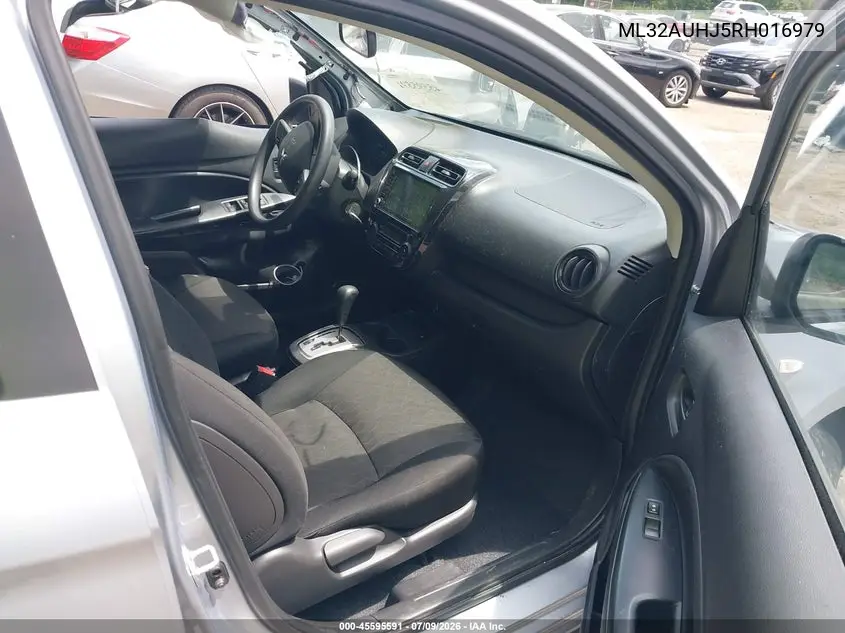 2024 Mitsubishi Mirage Es/Le VIN: ML32AUHJ5RH016979 Lot: 45595591