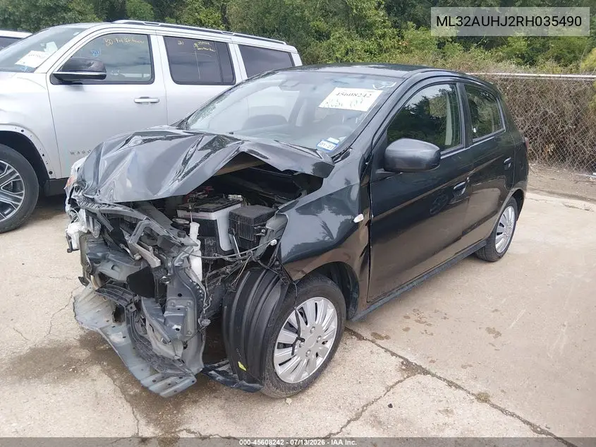 2024 Mitsubishi Mirage Es/Le VIN: ML32AUHJ2RH035490 Lot: 45608242