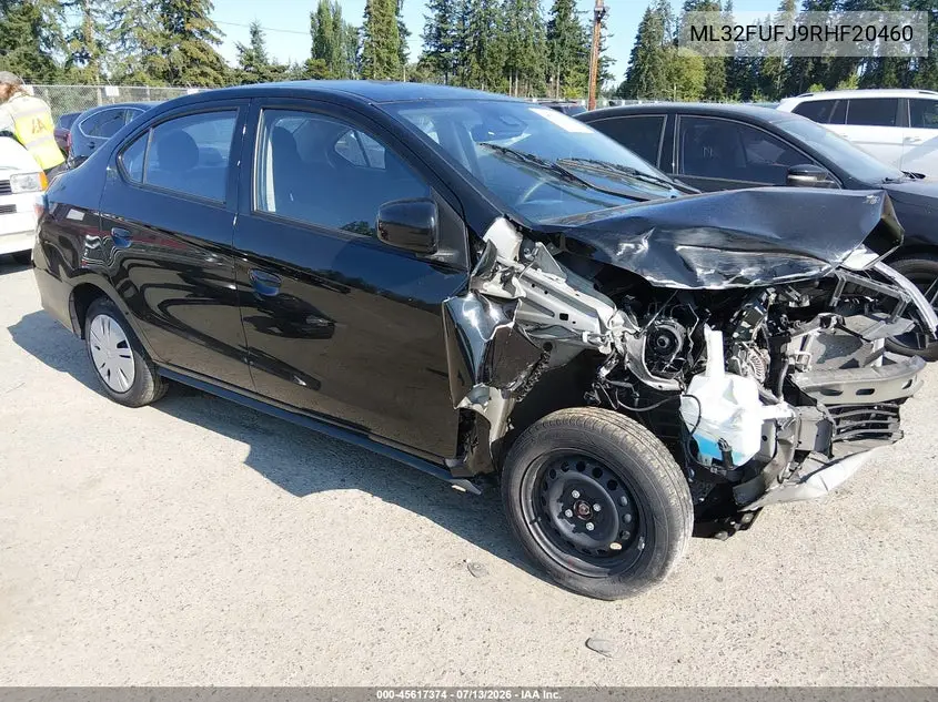 2024 Mitsubishi Mirage G4 Black Edition/Es/Le VIN: ML32FUFJ9RHF20460 Lot: 45617374