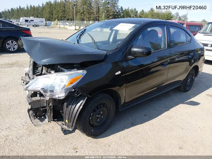 2024 Mitsubishi Mirage G4 Black Edition/Es/Le VIN: ML32FUFJ9RHF20460 Lot: 45617374