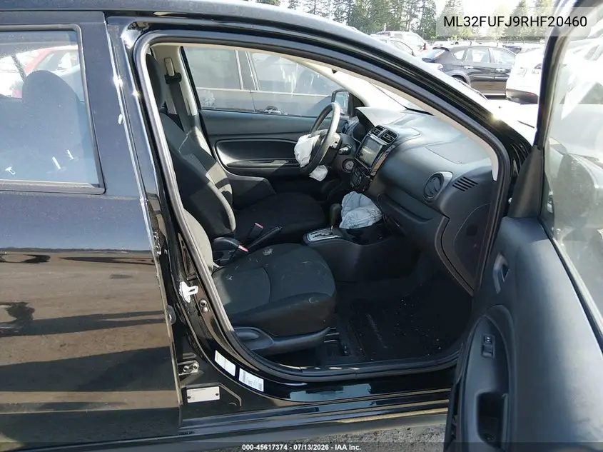 2024 Mitsubishi Mirage G4 Black Edition/Es/Le VIN: ML32FUFJ9RHF20460 Lot: 45617374