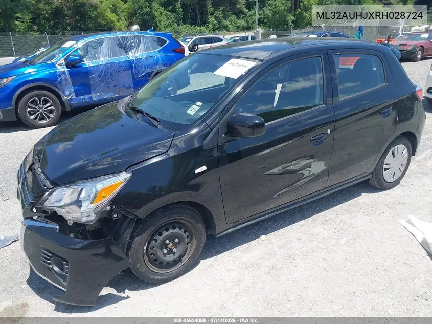 2024 Mitsubishi Mirage Es/Le VIN: ML32AUHJXRH028724 Lot: 45624099