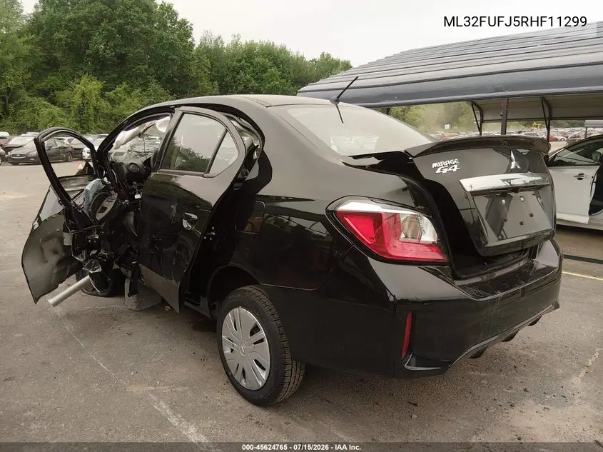 2024 Mitsubishi Mirage G4 Black Edition/Es/Le VIN: ML32FUFJ5RHF11299 Lot: 45624765