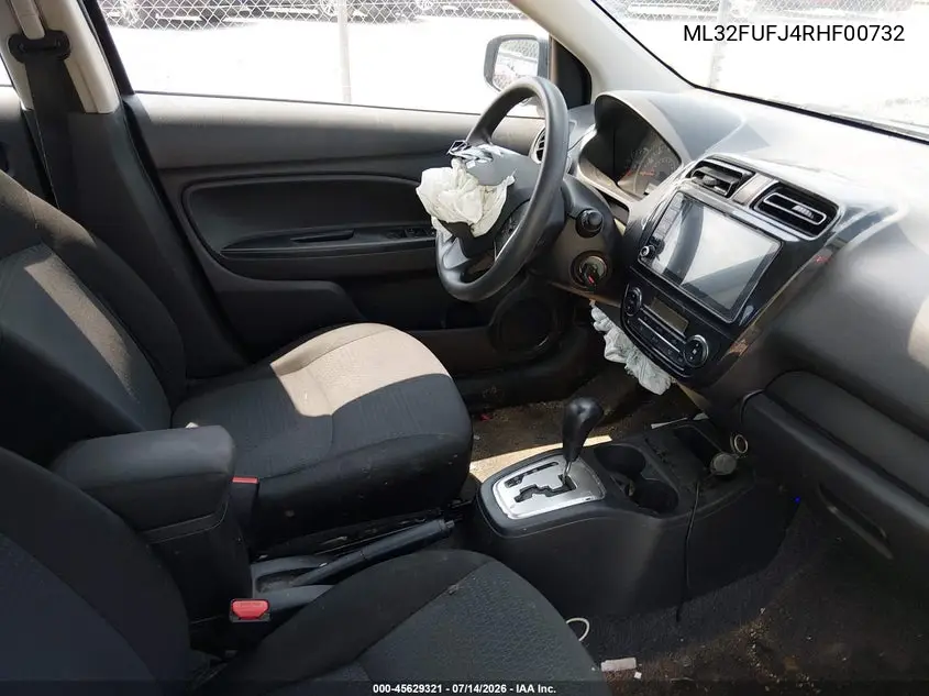 2024 Mitsubishi Mirage G4 Es VIN: ML32FUFJ4RHF00732 Lot: 45629321